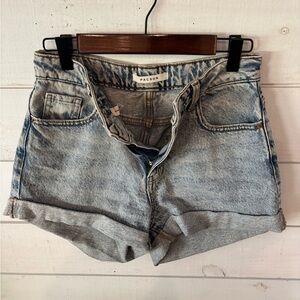 PacSun Mom Jeans Women's Light Blue Denim Shorts